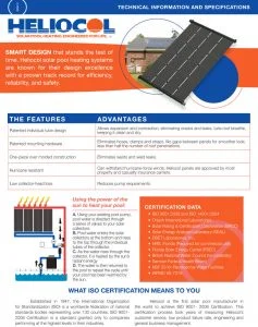Heliocol Specifications Sheet